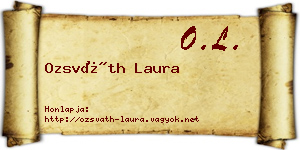 Ozsváth Laura névjegykártya